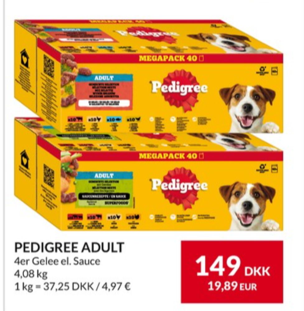 Pedigree, Hundefoder