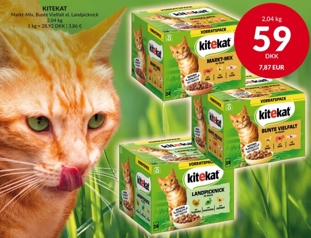 Kitekat, Kattefoder