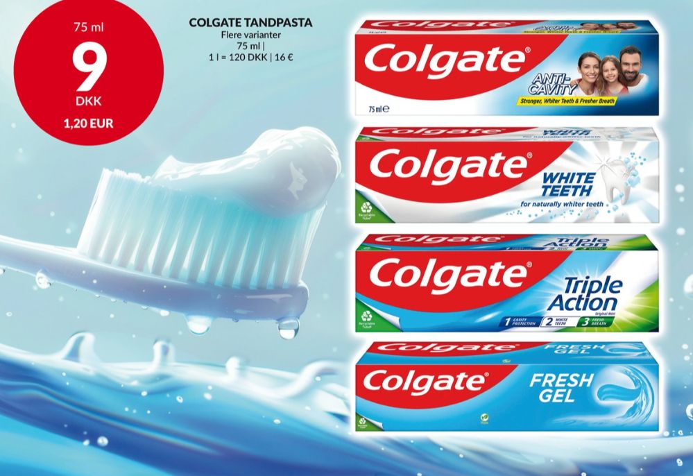 Colgate, Tandpasta