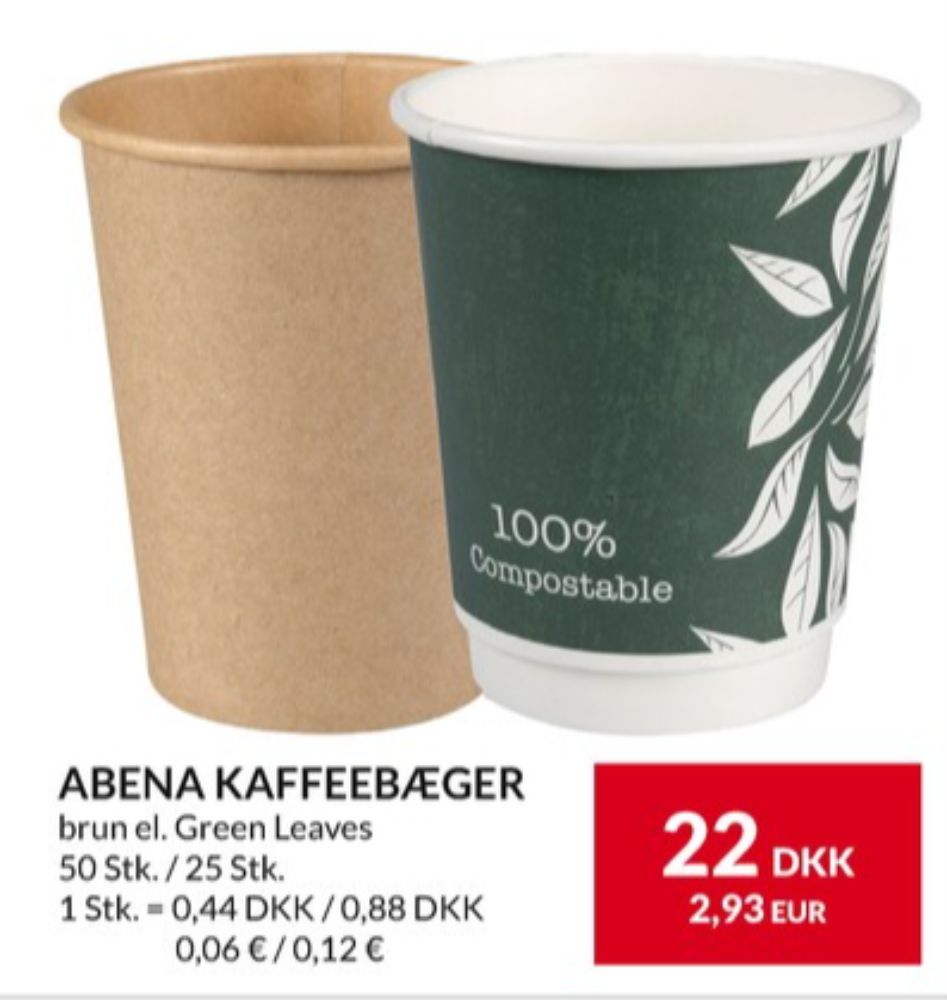 Abena, Engangsbæger
