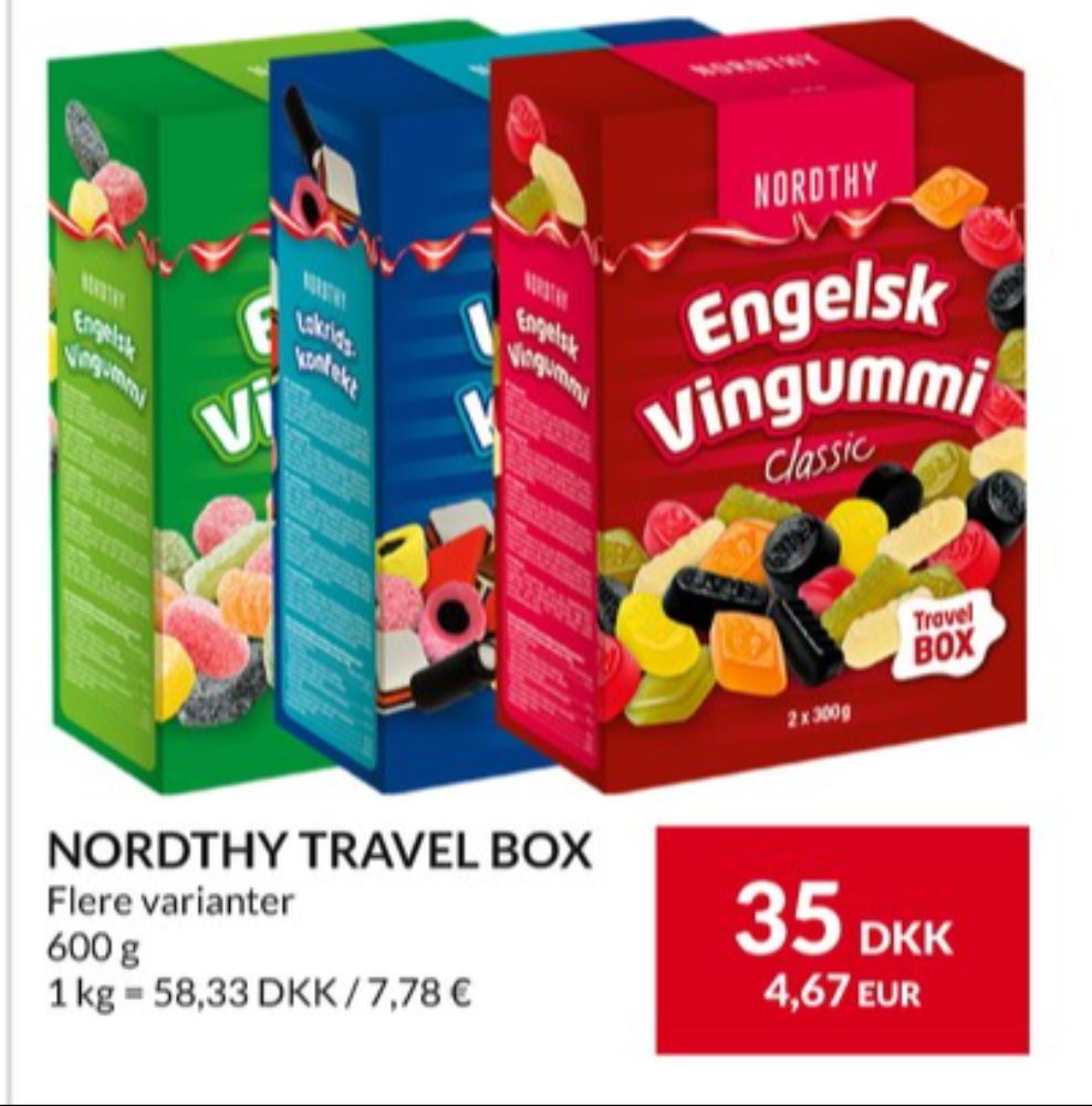 Nordthy Travel Box, Lakridskonfekt Familiemix