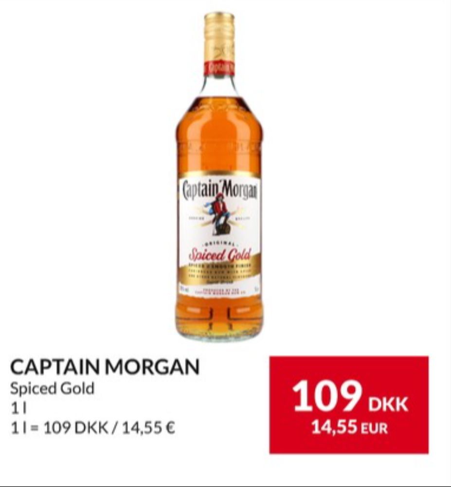 Captain Morgan Spiced Gold, Rom