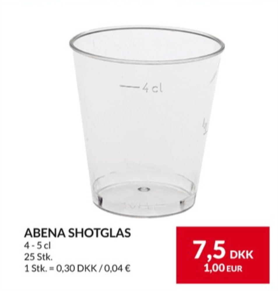 Abena, Engangsglas