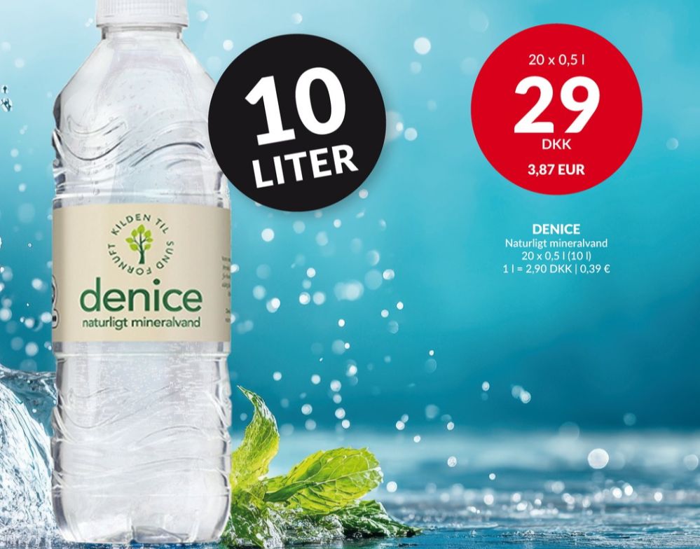 Denice, Kildevand 20 pk.
