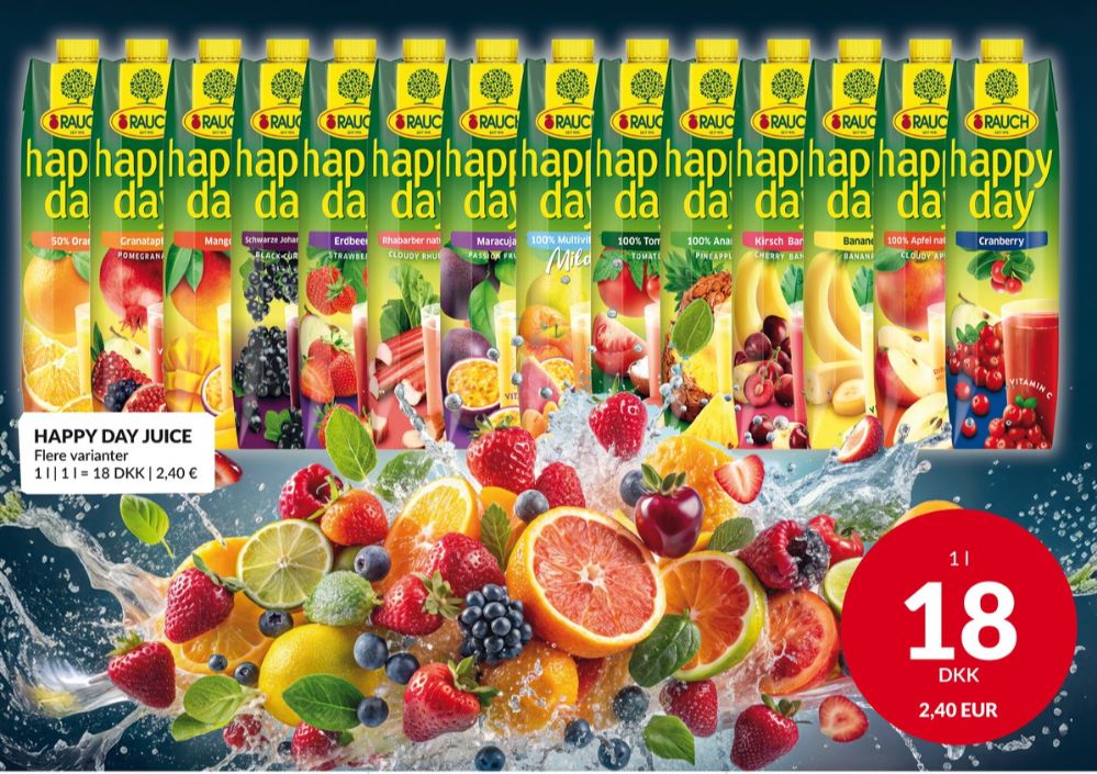 Rauch Happy day, Appelsinjuice
