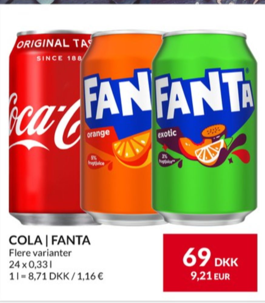 Fanta Orange, Appelsinsodavand 24 pk.