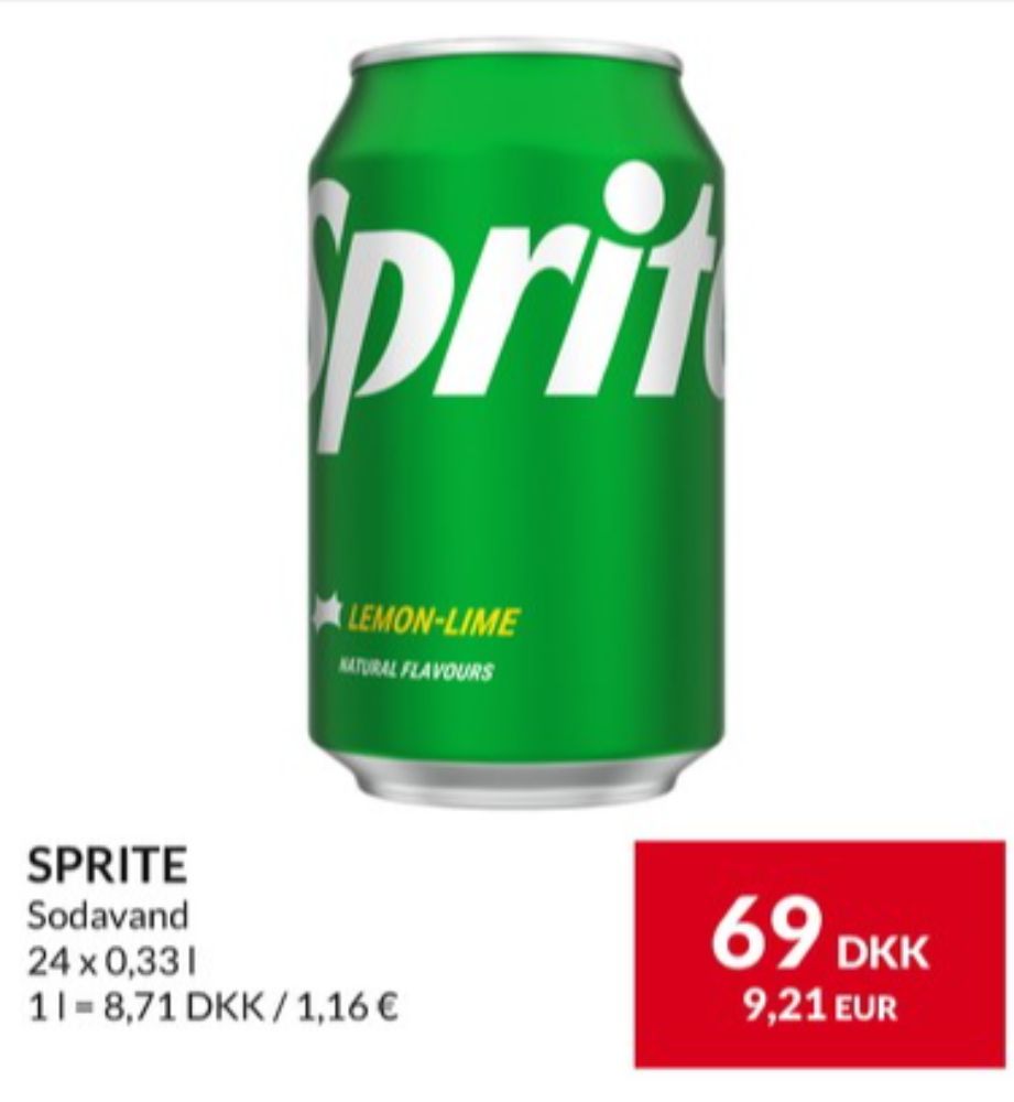 Sprite, Sportssodavand 24 pk.