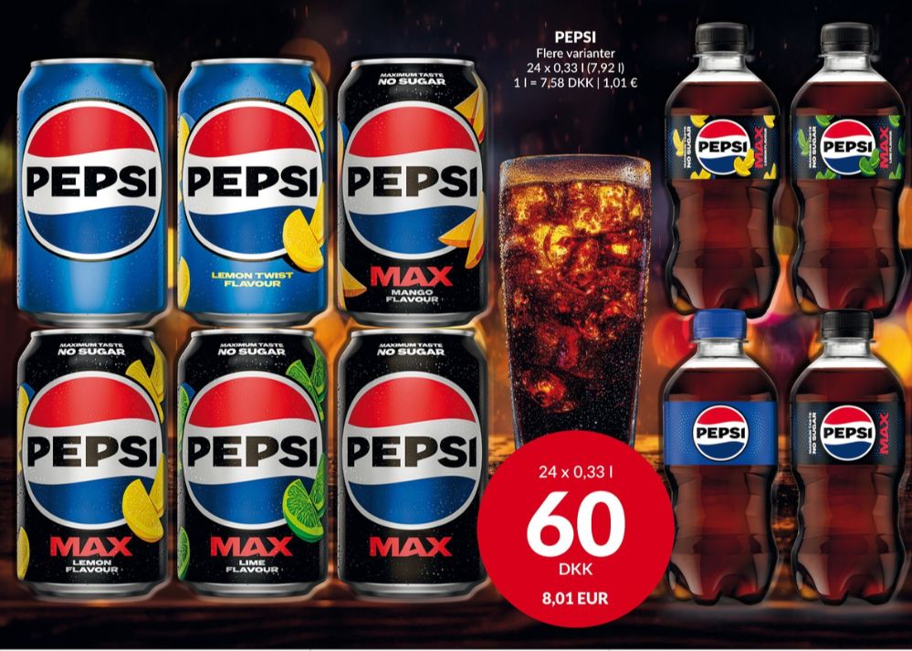 Pepsi Max, Cola 24 pk.