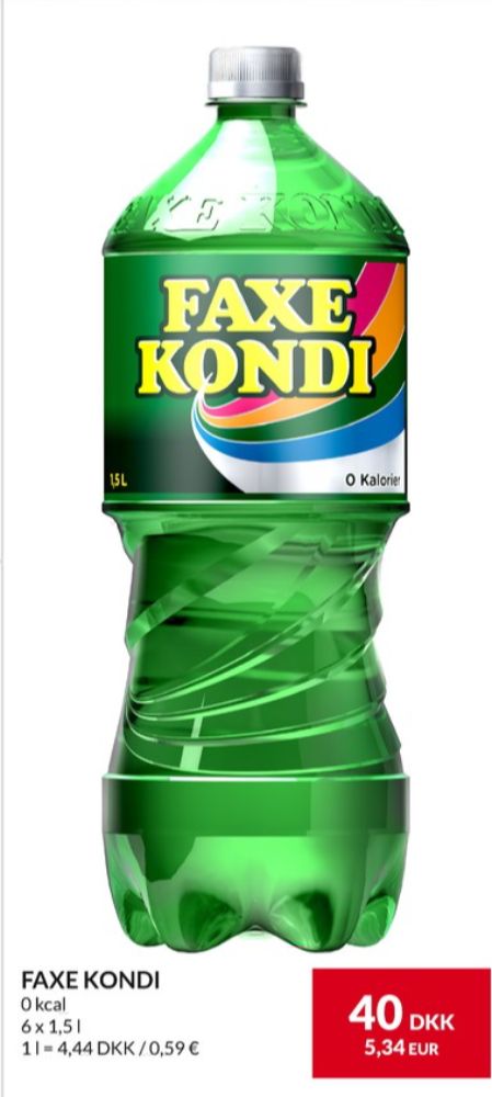 Faxe Kondi 0 Kalorier, Sportssodavand 6 pk. 