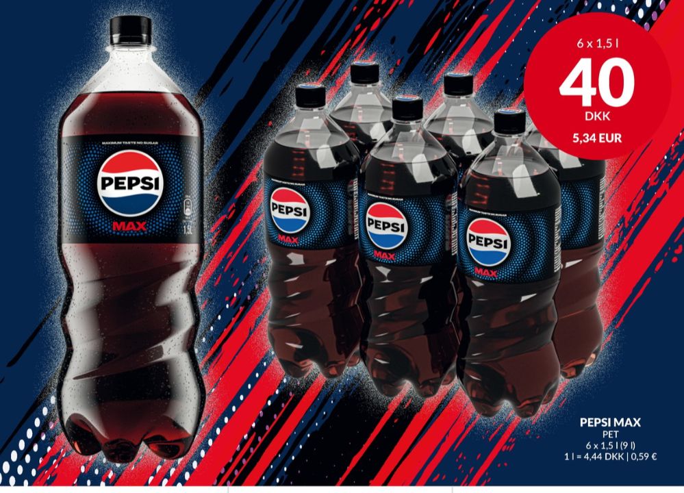 Pepsi Max, Cola 6 pk.