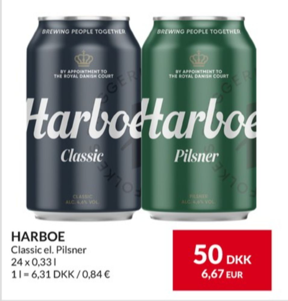 Harboe Classic, Øl 24 pk.