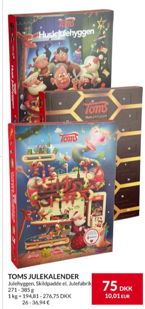 Toms, Julekalender