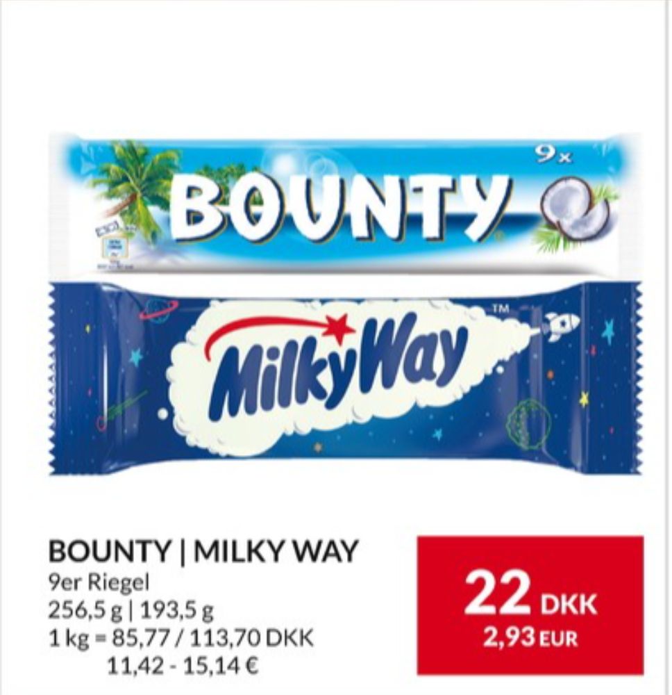Bounty, Chokoladebar