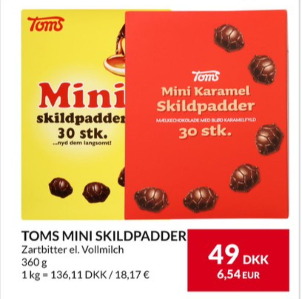 Toms Mini Skildpadder, Chokoladeskildpadder