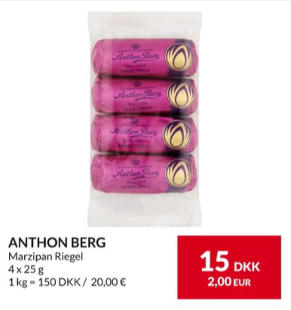 Anthon Berg, Marcipanbrød