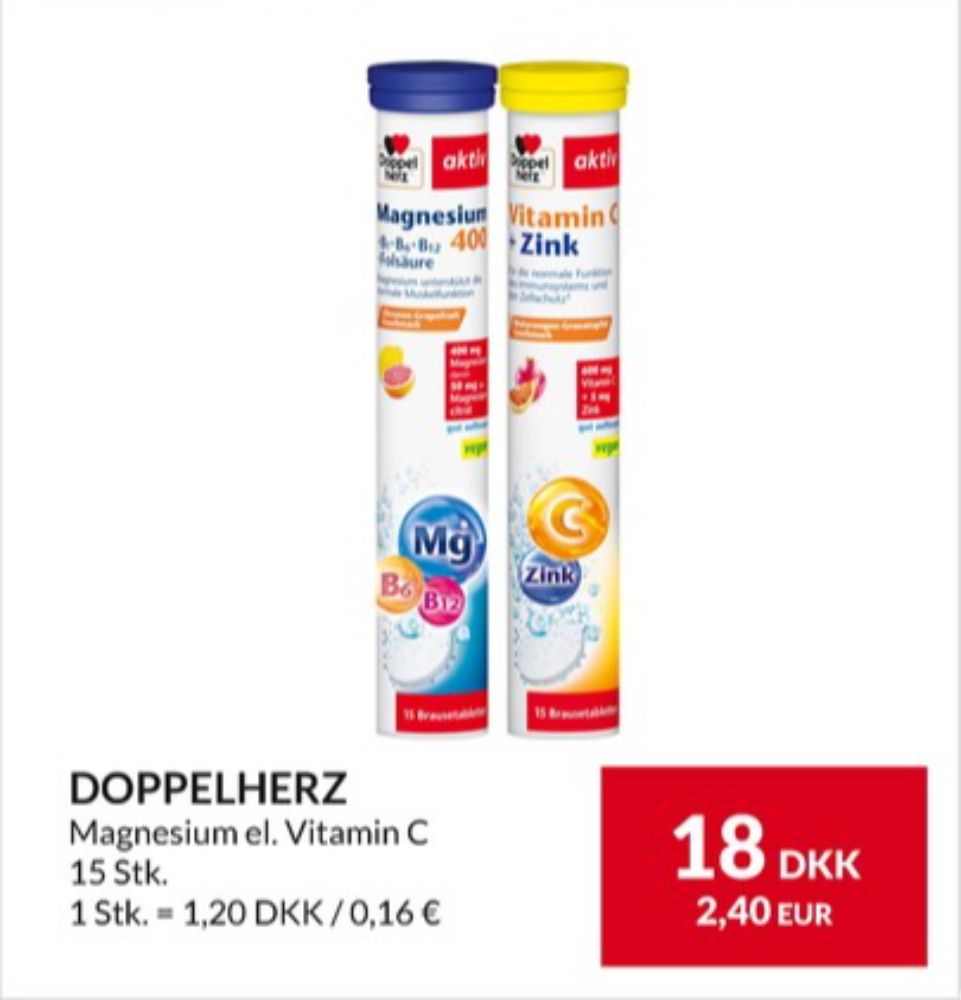 Doppelherz, Kosttilskud