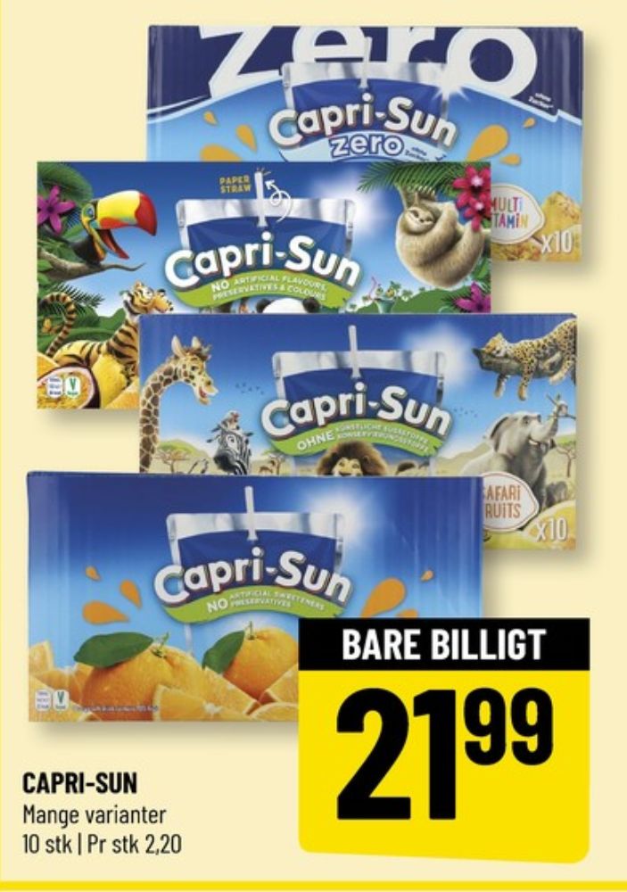 Capri-Sun, Frugtdrik Safari Fruits