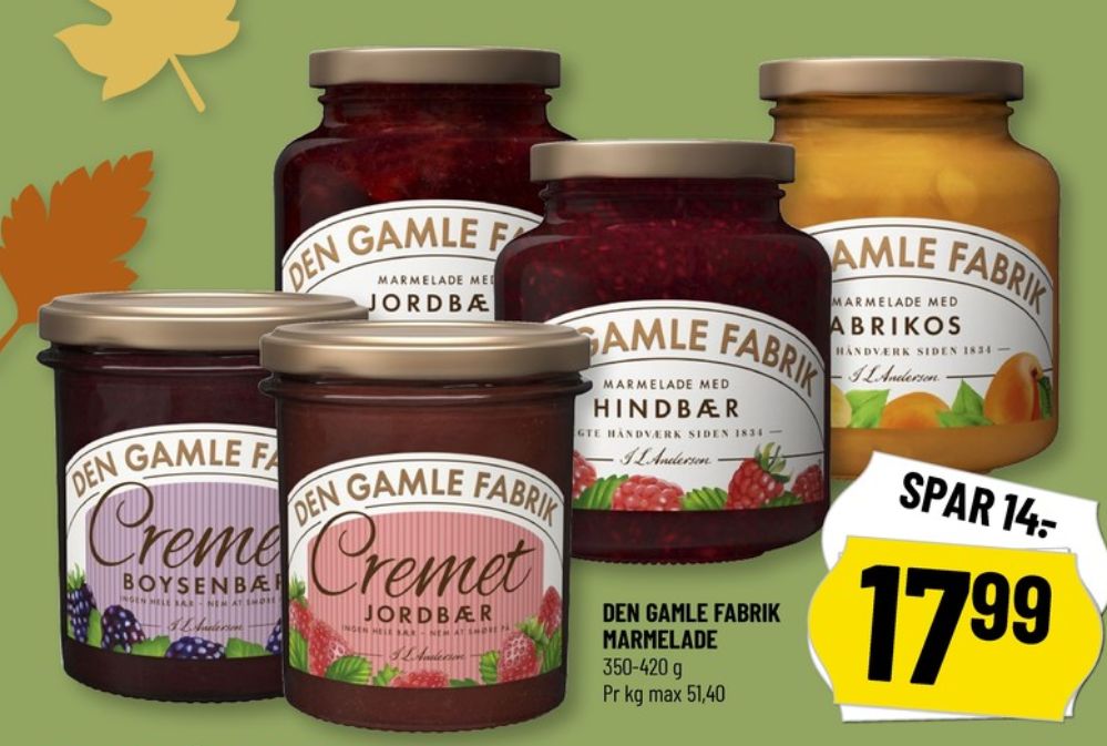 Den Gamle Fabrik, Abrikosmarmelade