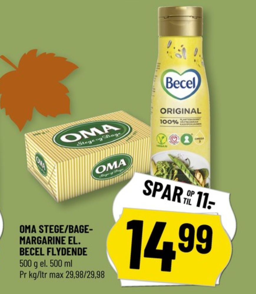 Becel, Margarine - flydende original