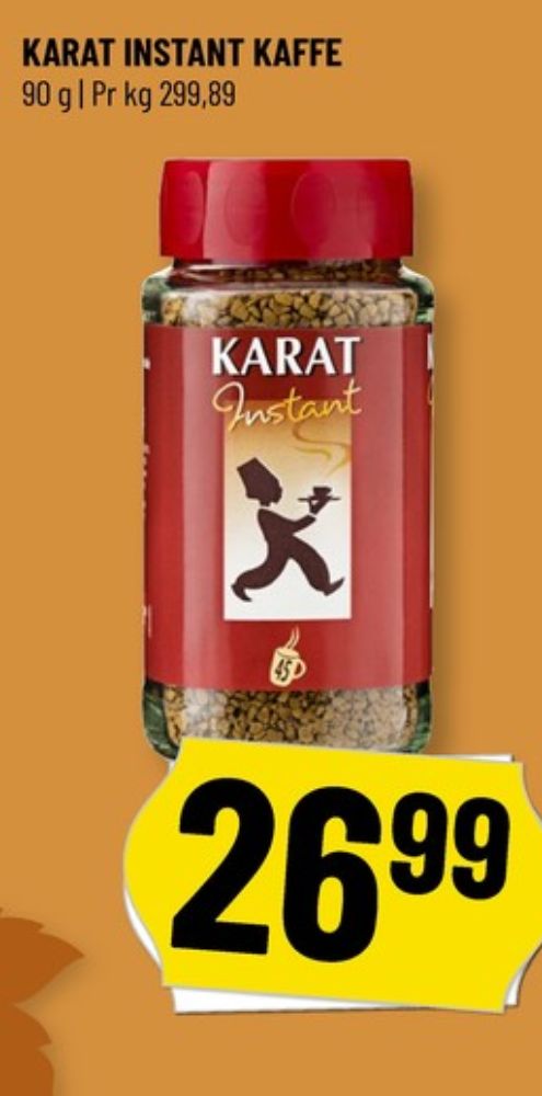 Karat, Instant Kaffe