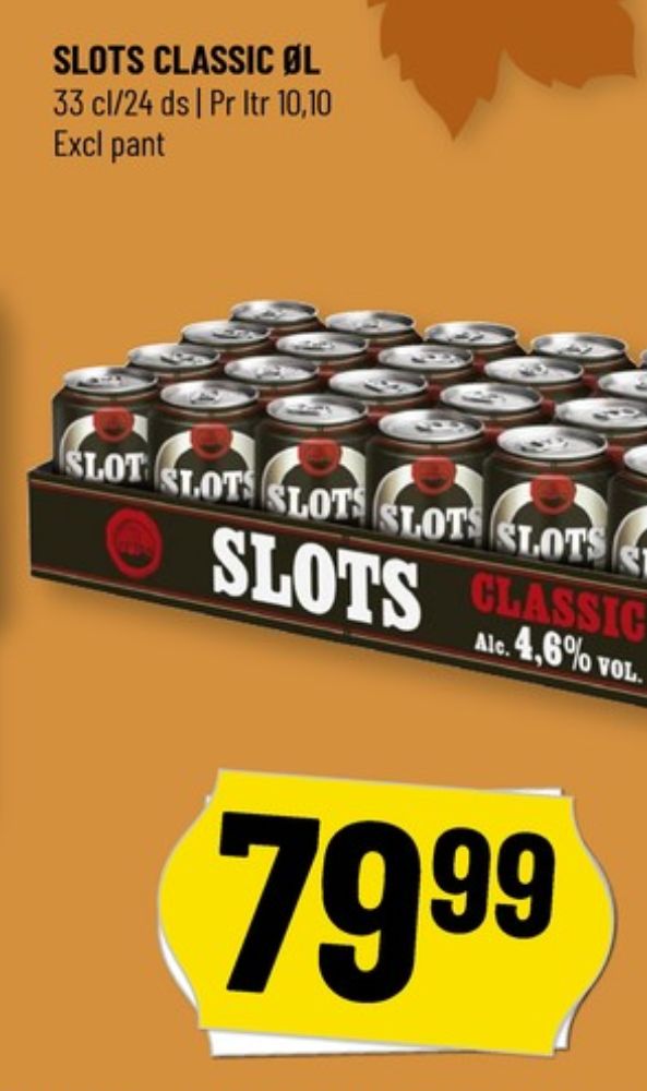 Slots Classic, Øl 24 pk.