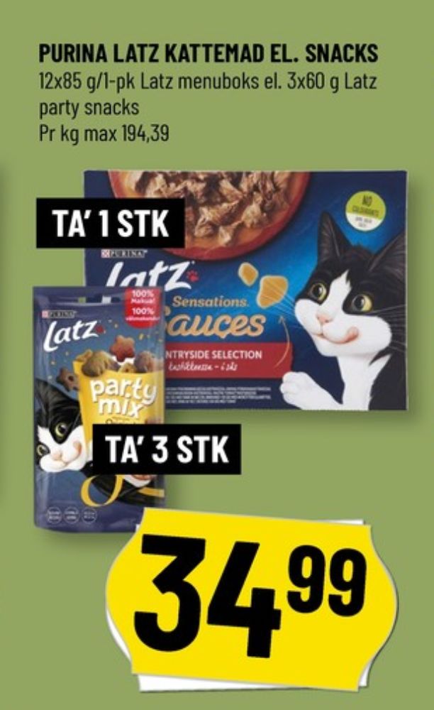 Purina Latz, Kattefoder