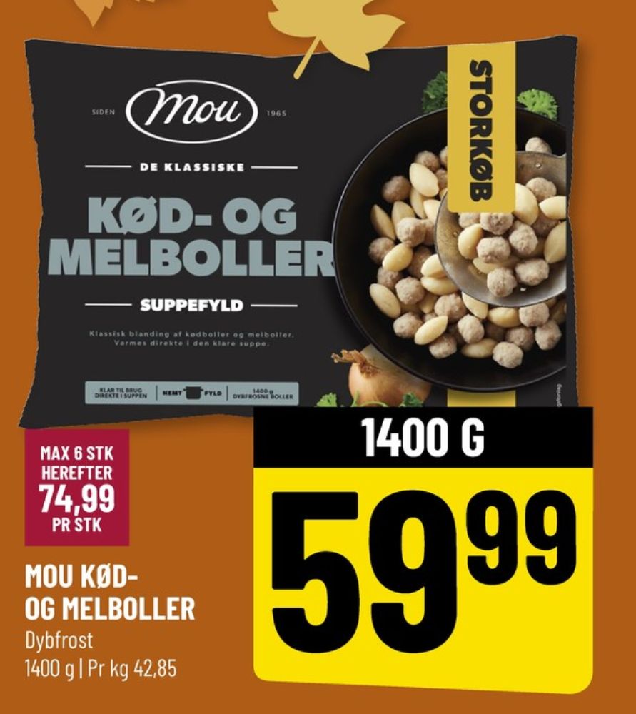 Mou, Kød- og Melboller