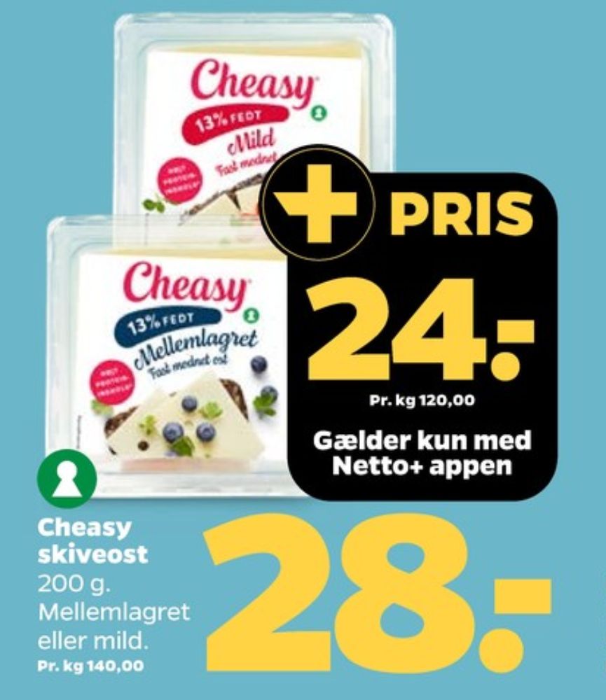 Cheasy, Skiveost Mellemlagret 13%