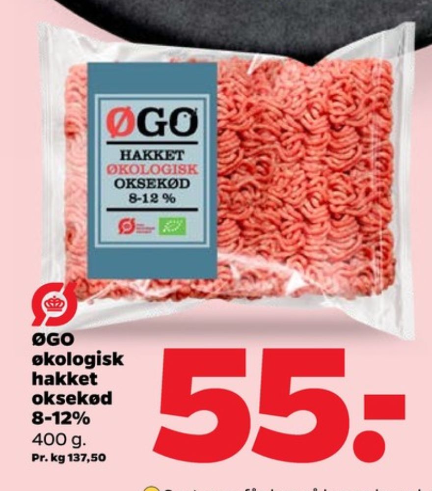 ØGO, Hakket oksekød 8-12%