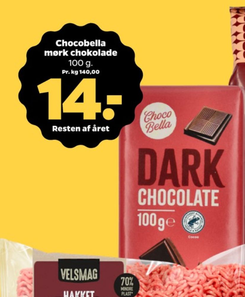 Choco Bella, Chokoladeplade Mørk