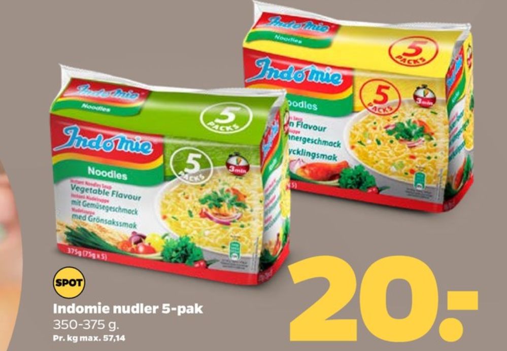 Indomie, Nudler Vegetable