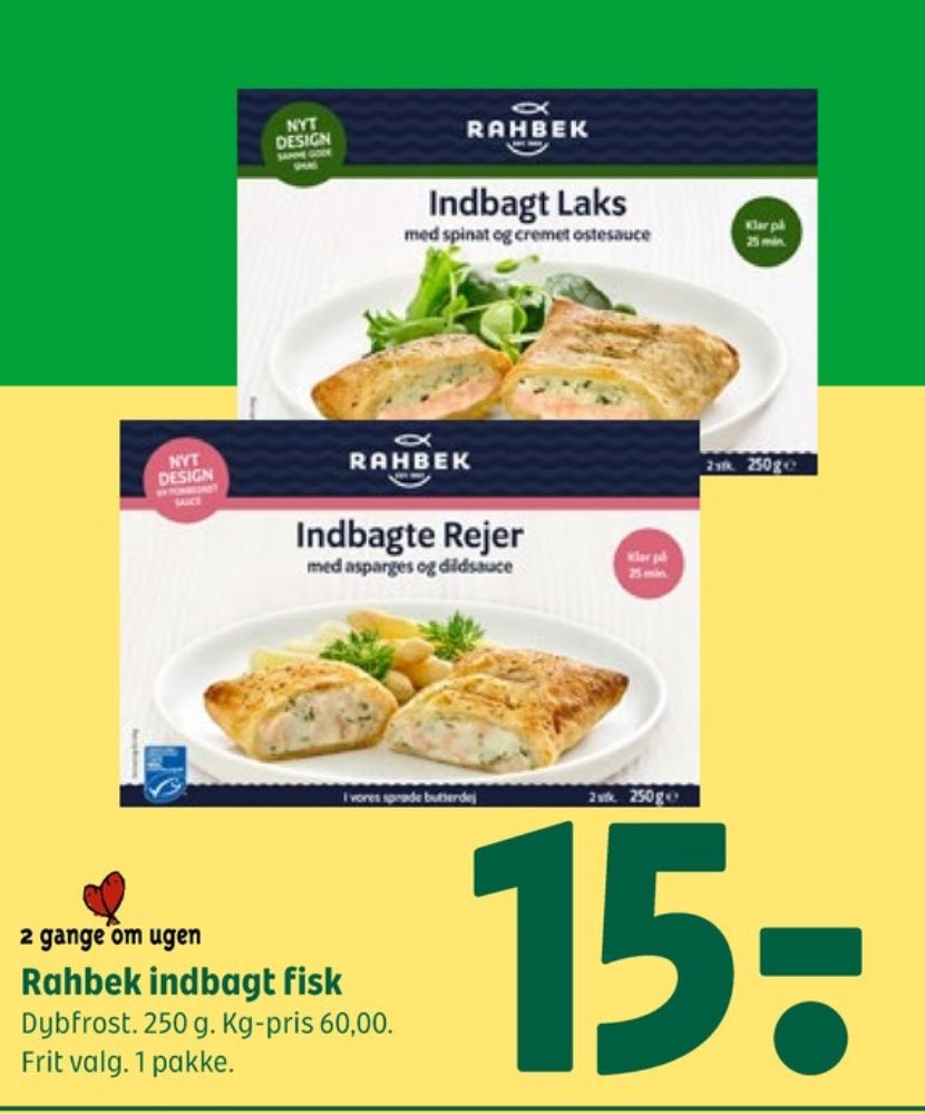 Rahbek, Indbagt Laks med Spinat og Ostesauce