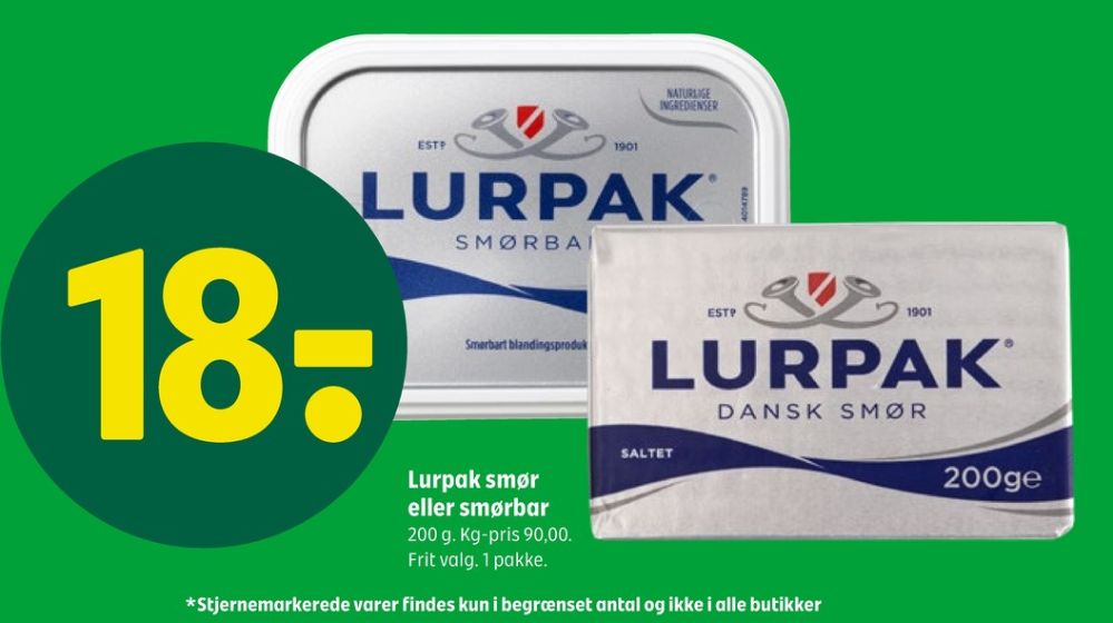 Lurpak, Smørbar