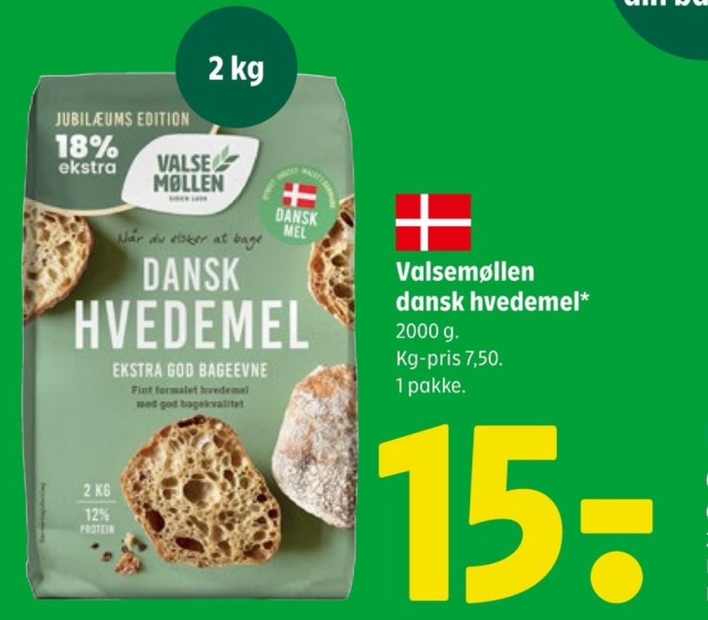 Valsemøllen, Hvedemel Dansk