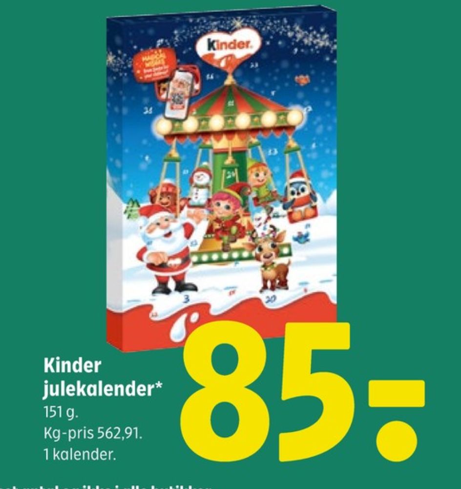 Kinder Bueno, Julekalender