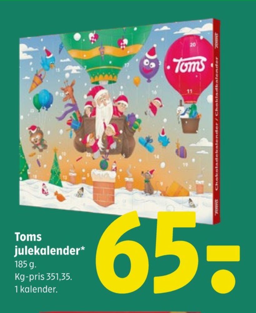 Toms, Julekalender