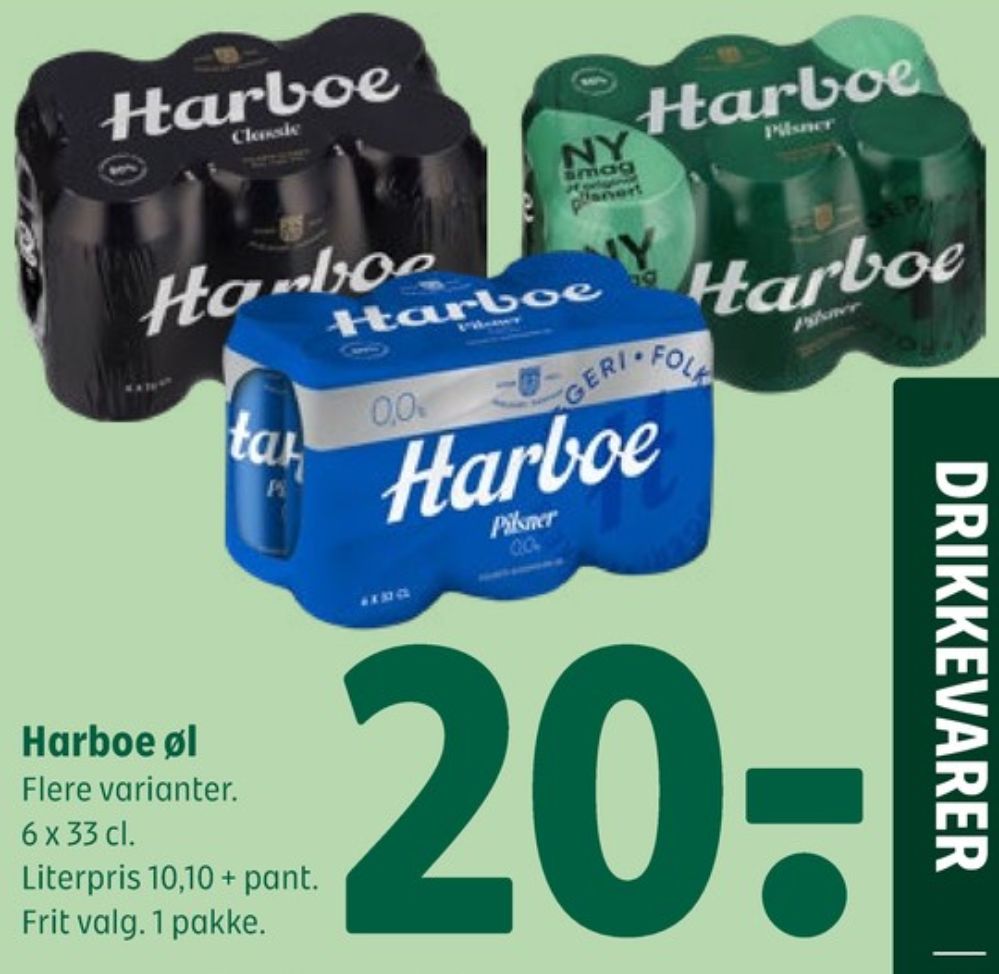 Harboe Classic, Øl 6 pk.
