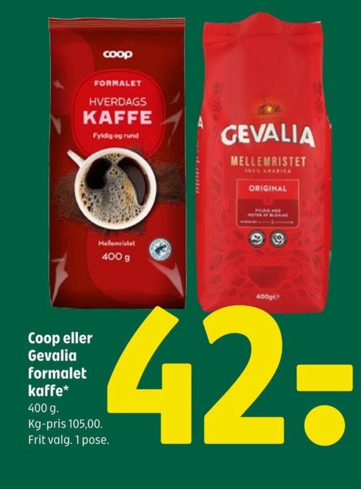 Gevalia Original, Kaffe Formalet