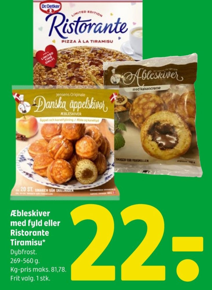 Jensens, Æbleskiver med Kanel og Æblefyld