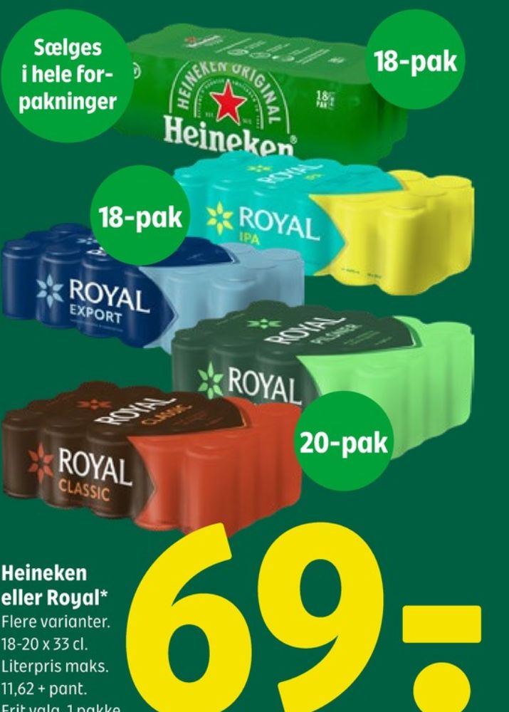 Royal Classic, Øl 20 pk.