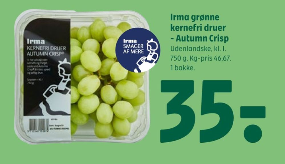 Irmas, Vindruer
