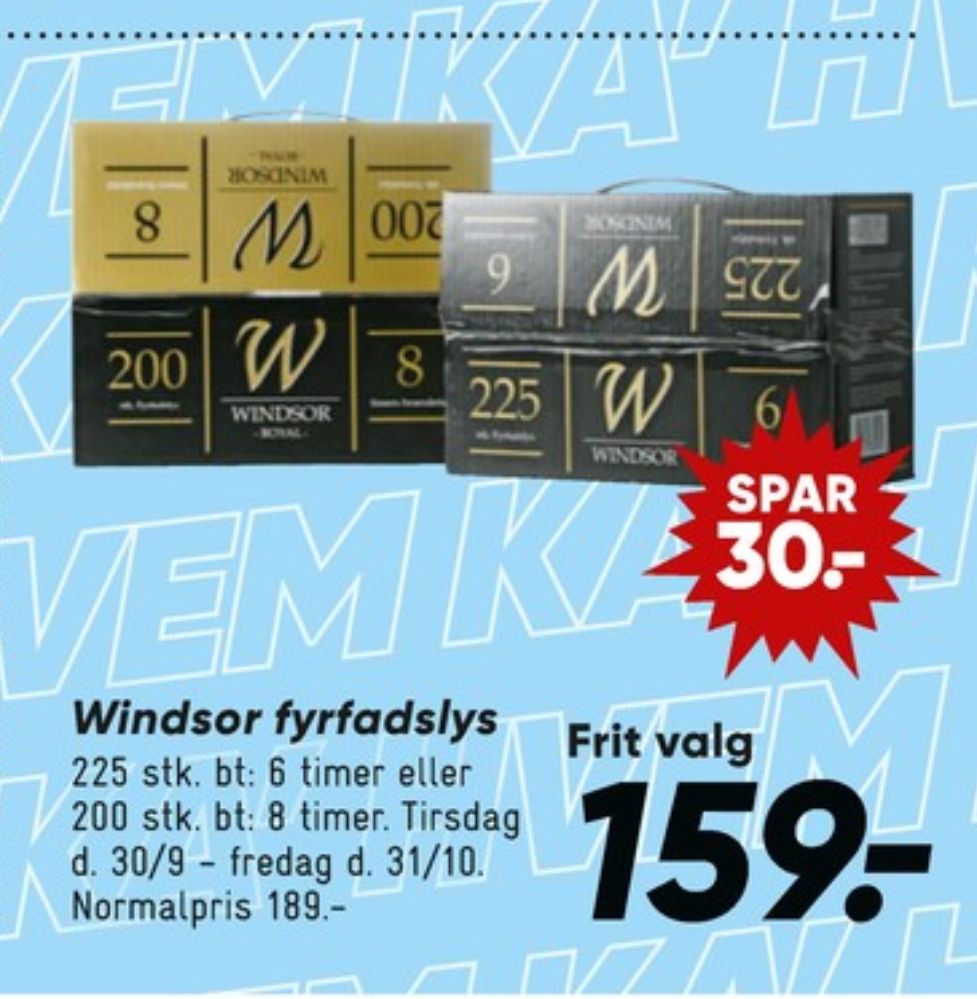 Windsor, Fyrfadslys