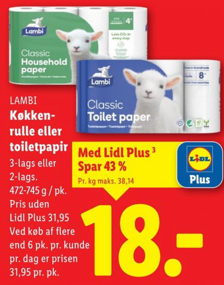 Lambi Classic, Toiletpapir
