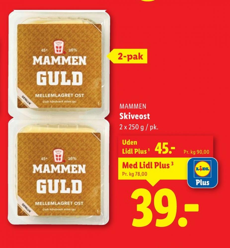 Mammen, Skiveost Guld Mellemlagret