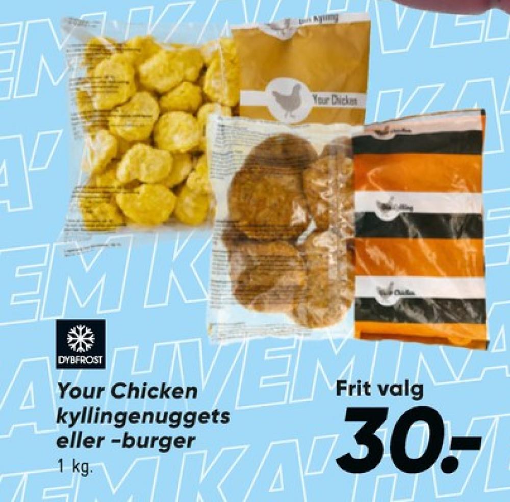 Din kylling, Kyllingenuggets