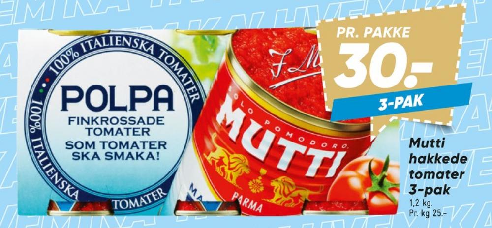 Mutti, Tomater