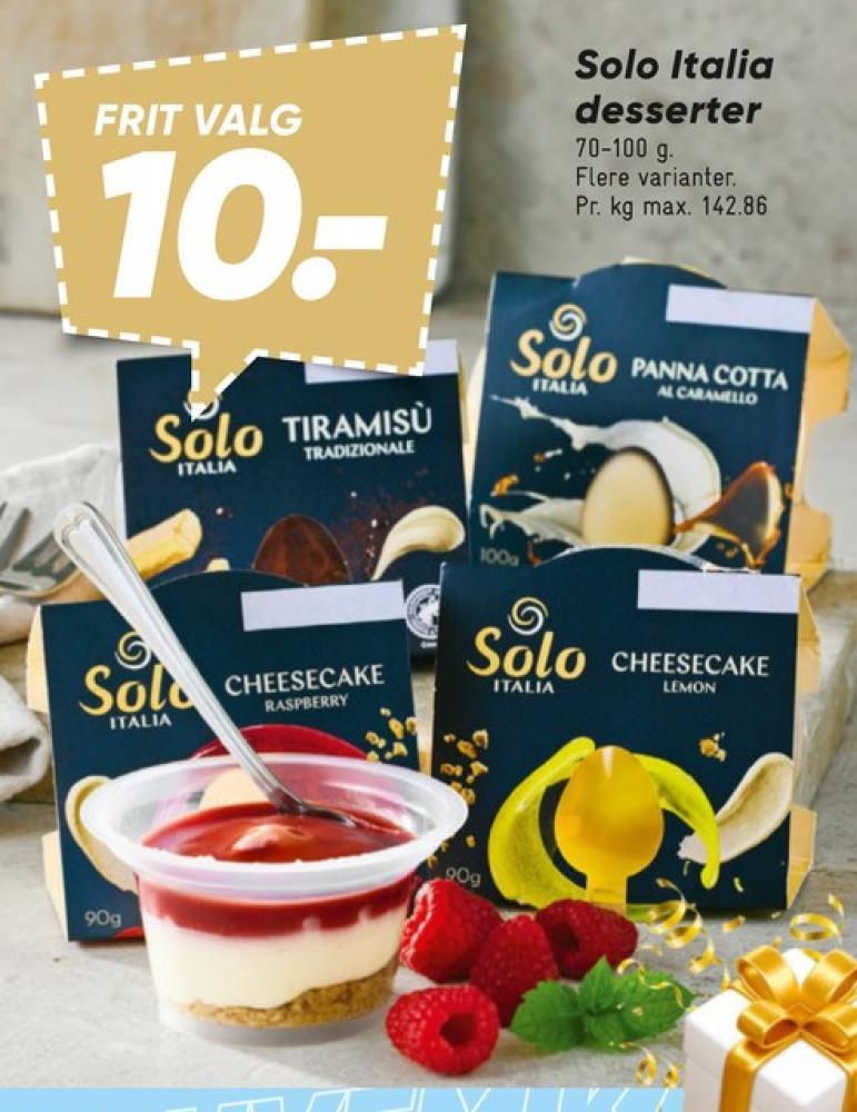 Solo Italia, Panna Cotta al Caramello
