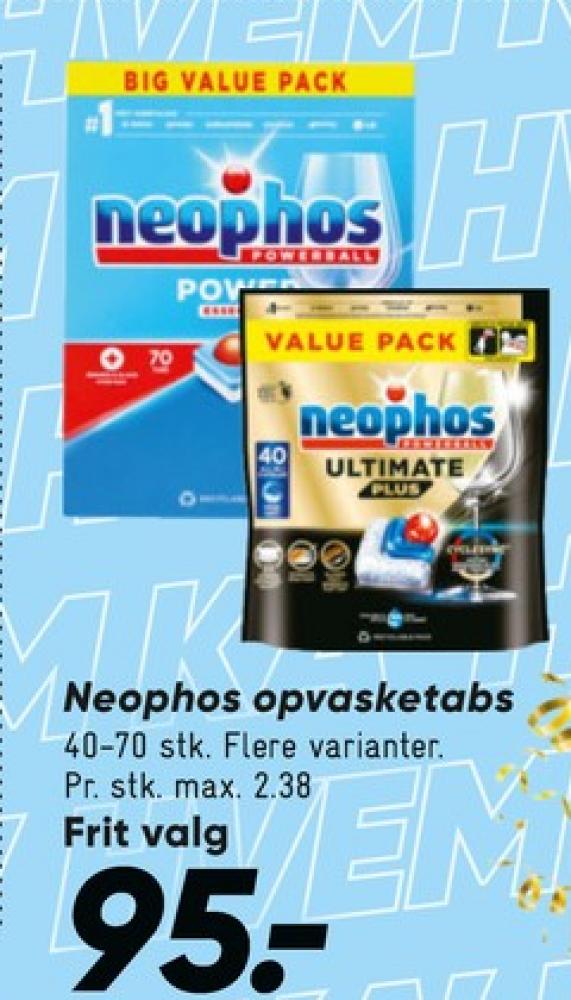 Neophos, Maskinopvask-tabs