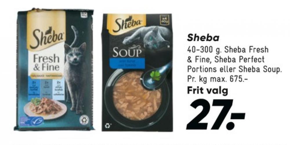 Sheba, Kattefoder