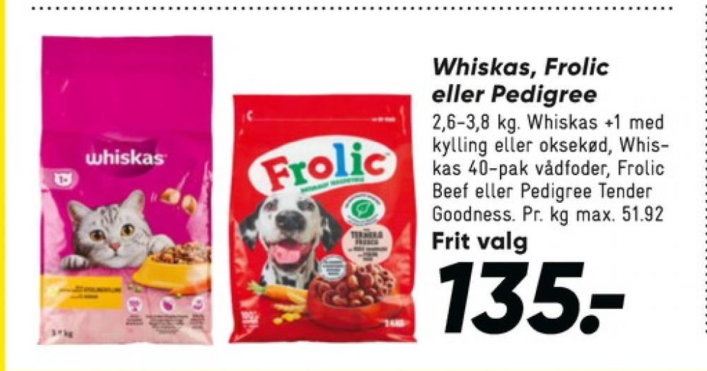 Whiskas, Kattefoder